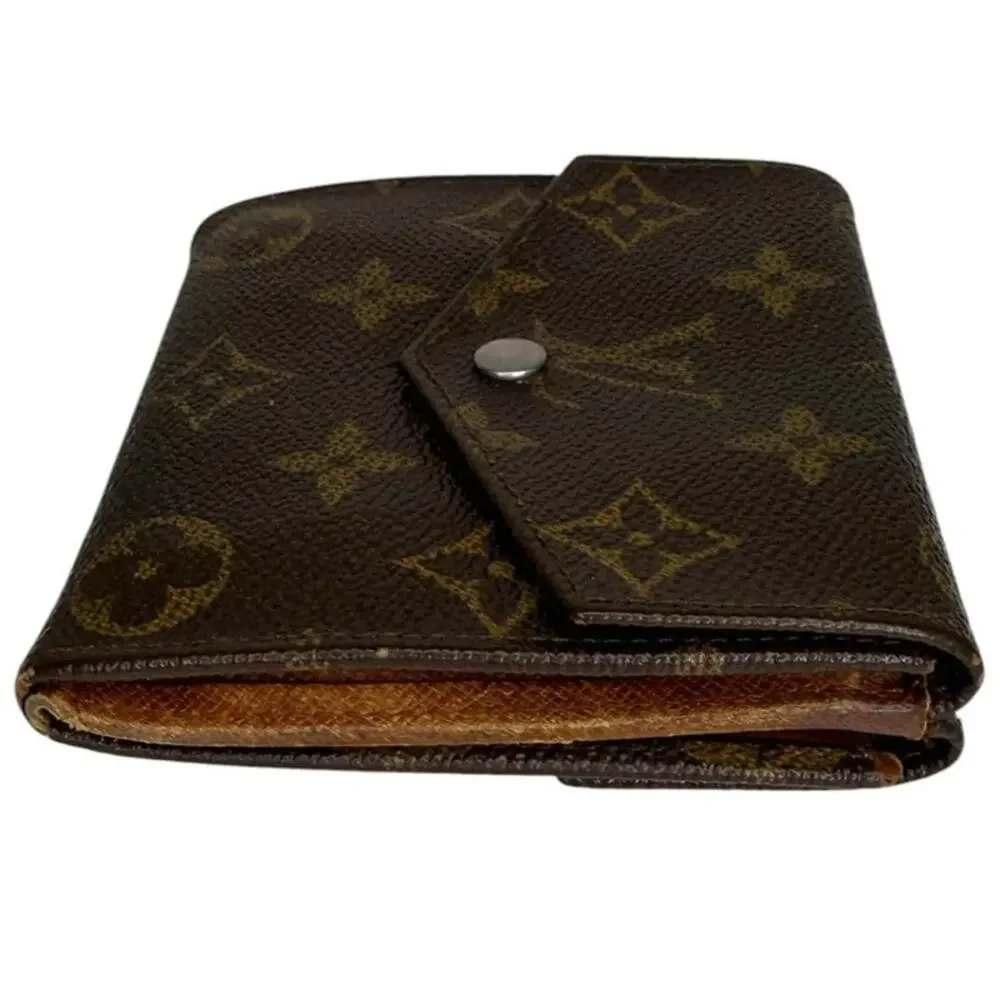 Vintage Louis Vuitton Elise Double Snap Wallet Monogram 1986 Authenticated